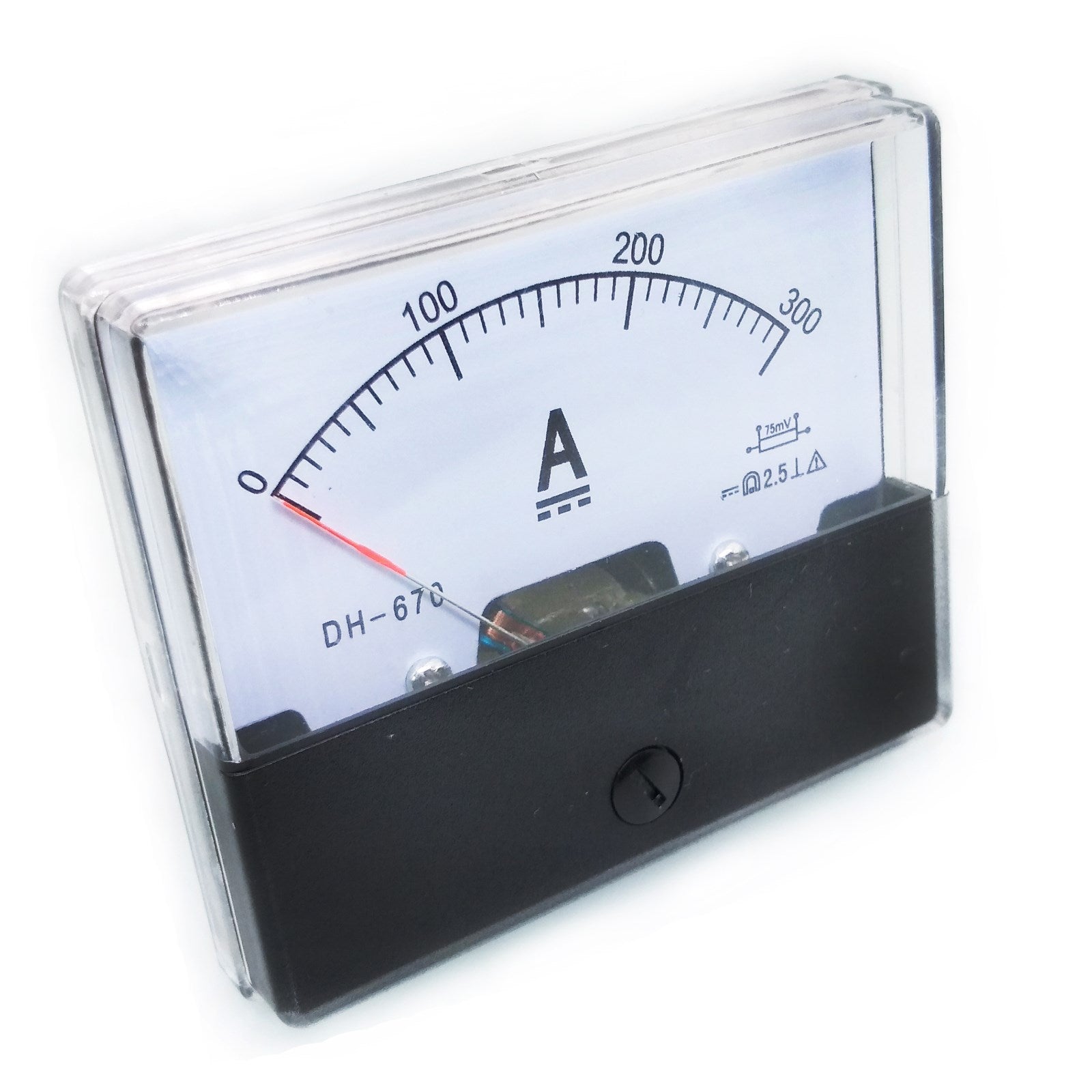 Analog Panel AMP Current Ammeter Meter Gauge DH-670 0-300A DC & Shunt