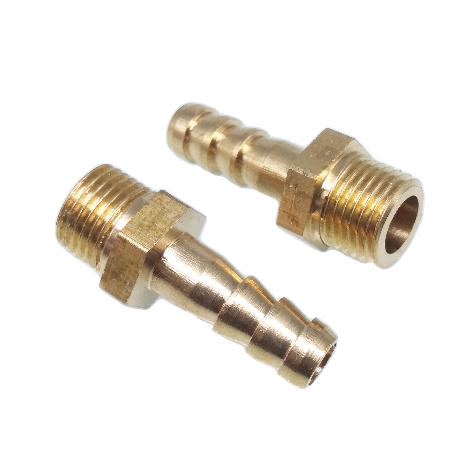 US Stock 2x 1/8" BSP Male Thread 6mm Brass Hose Barb Coupler Fitting Connector