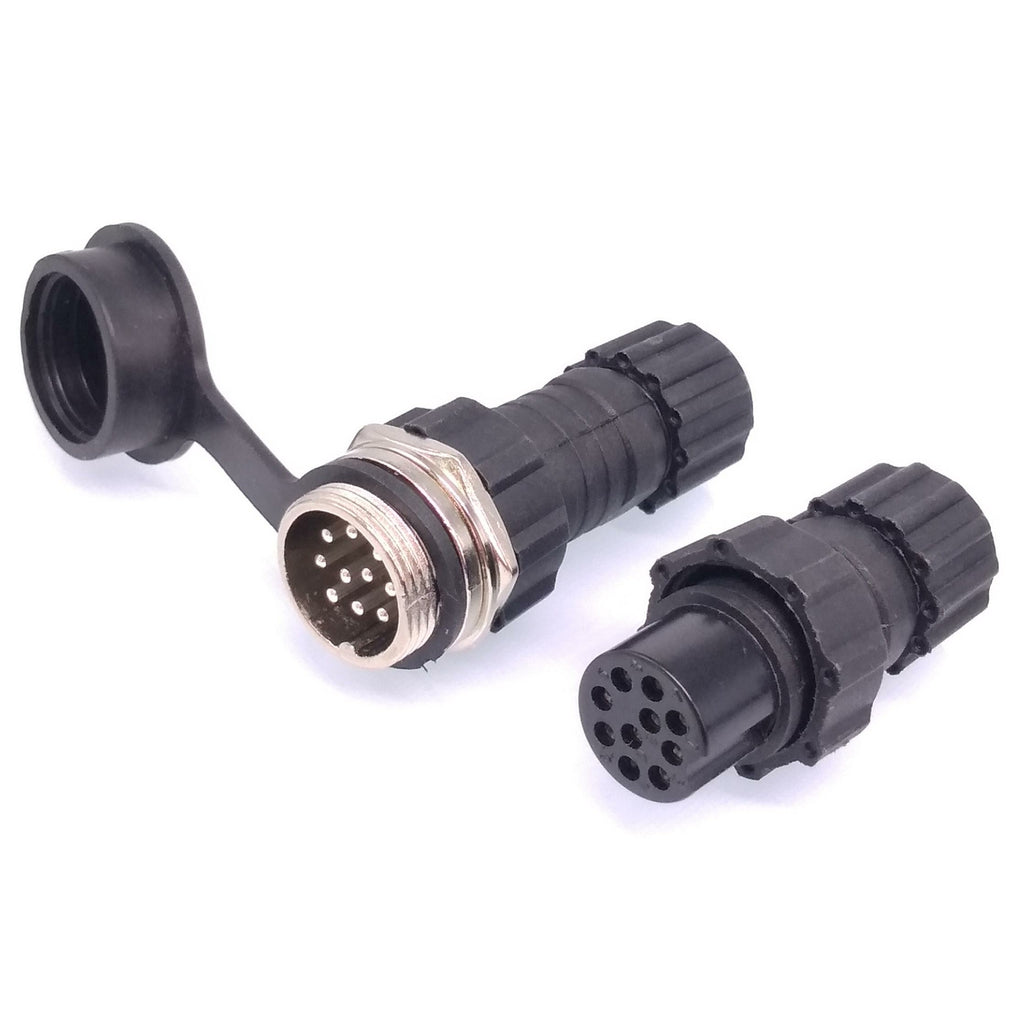 2Sets GX16 Waterproof Aviation Connector Plug Socket Sensor 10pin
