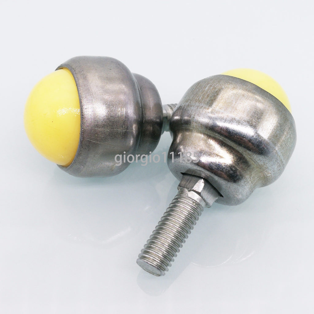 US Stock 2pcs Dia 1'' Nylon Ball Stud Transfer Bearing Unit Conveyor Roller M8