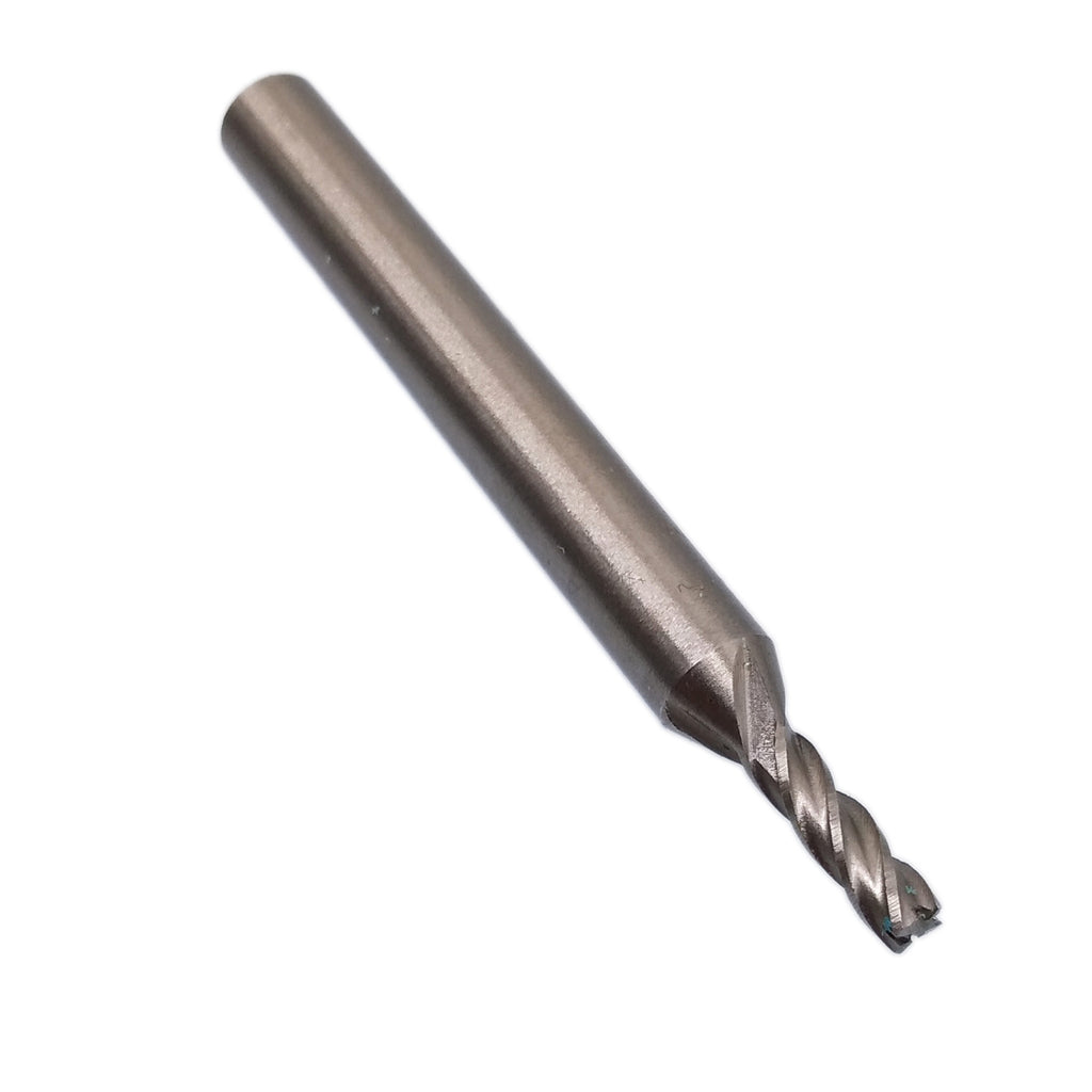 US Stock 3pcs 1/8 inch Four 4 Flute HSS & Aluminium End Mill Cutter CNC Bit