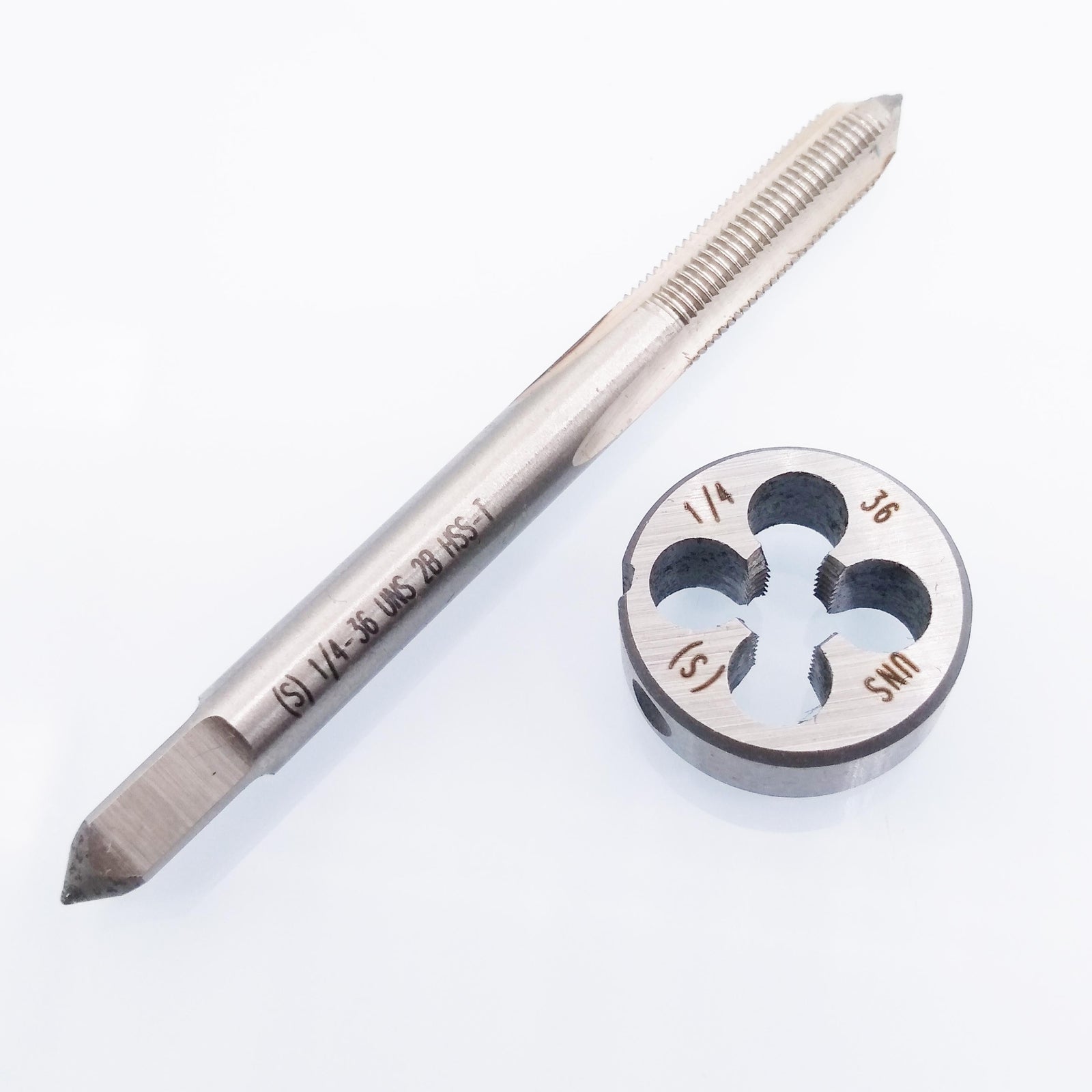US Stock HSS 1/4-36 UNS Tap & 1/4-36 UNS Die Right Hand