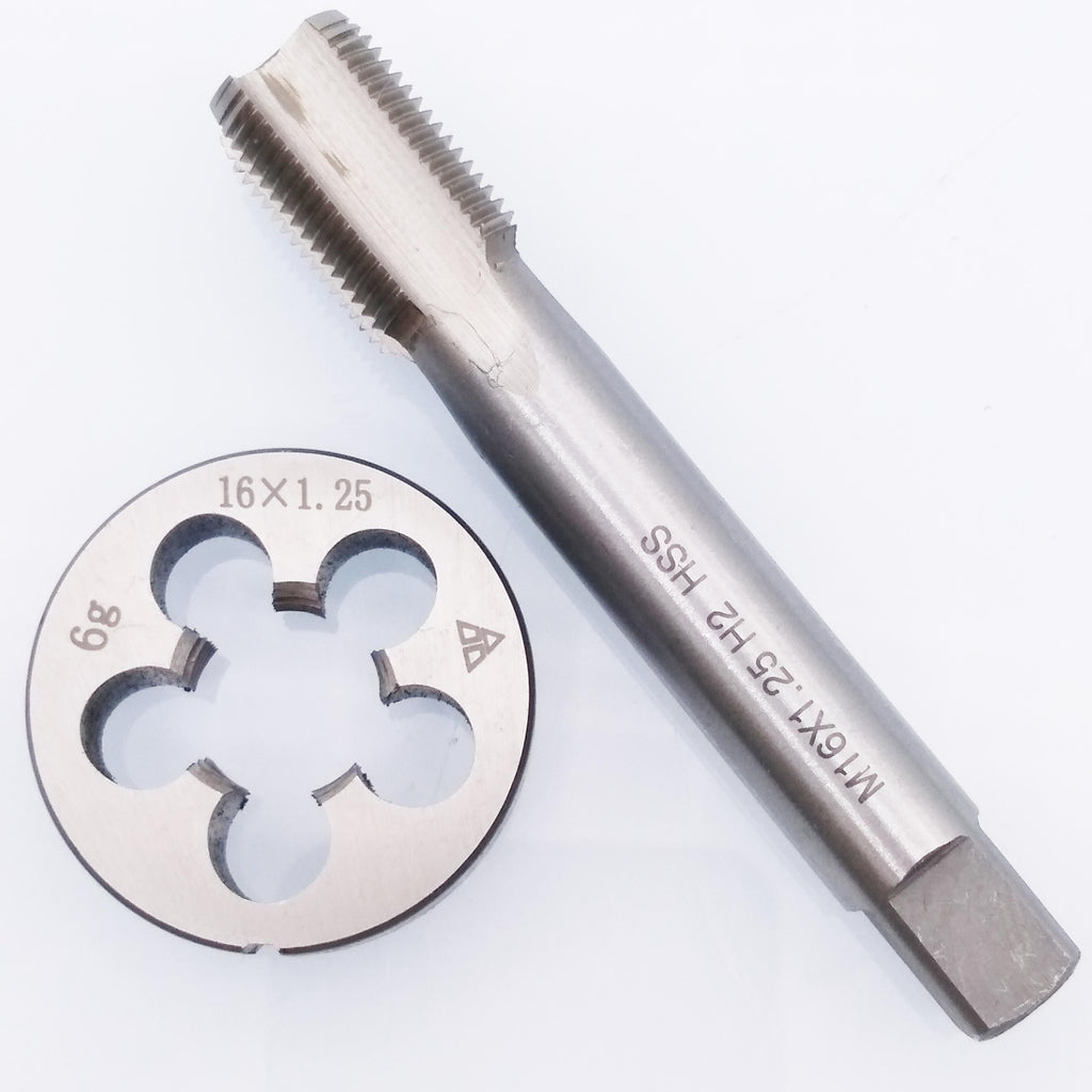 US Stock HSS M16 x 1.25mm Tap & M16 x 1.25mm Die Metric Thread Right Hand
