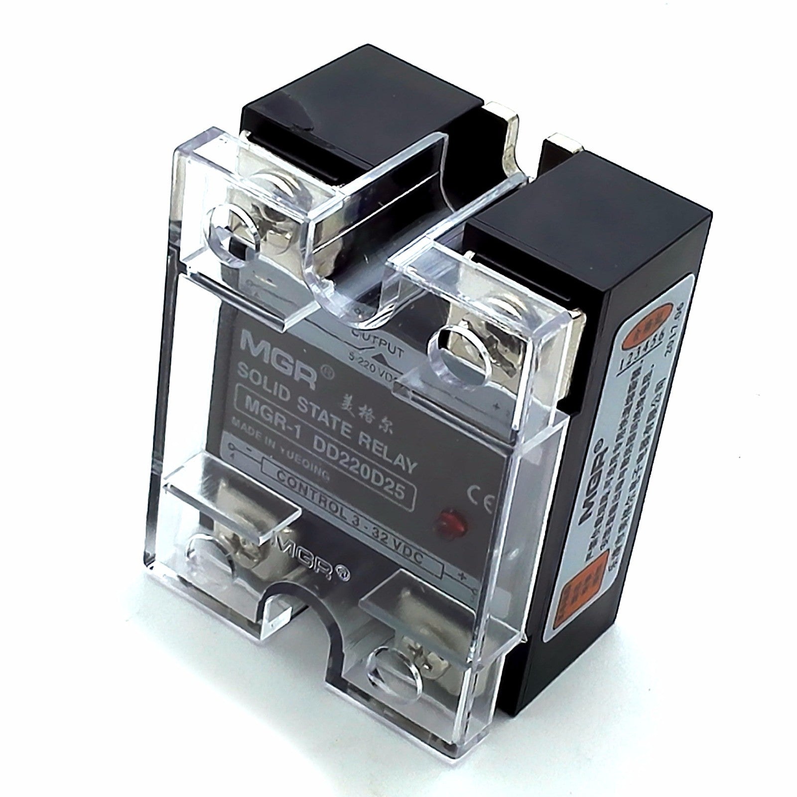 US Stock 25A Solid State Relay SSR DC-DC Input 3-32V DC Load 5-220V DC DD220D25