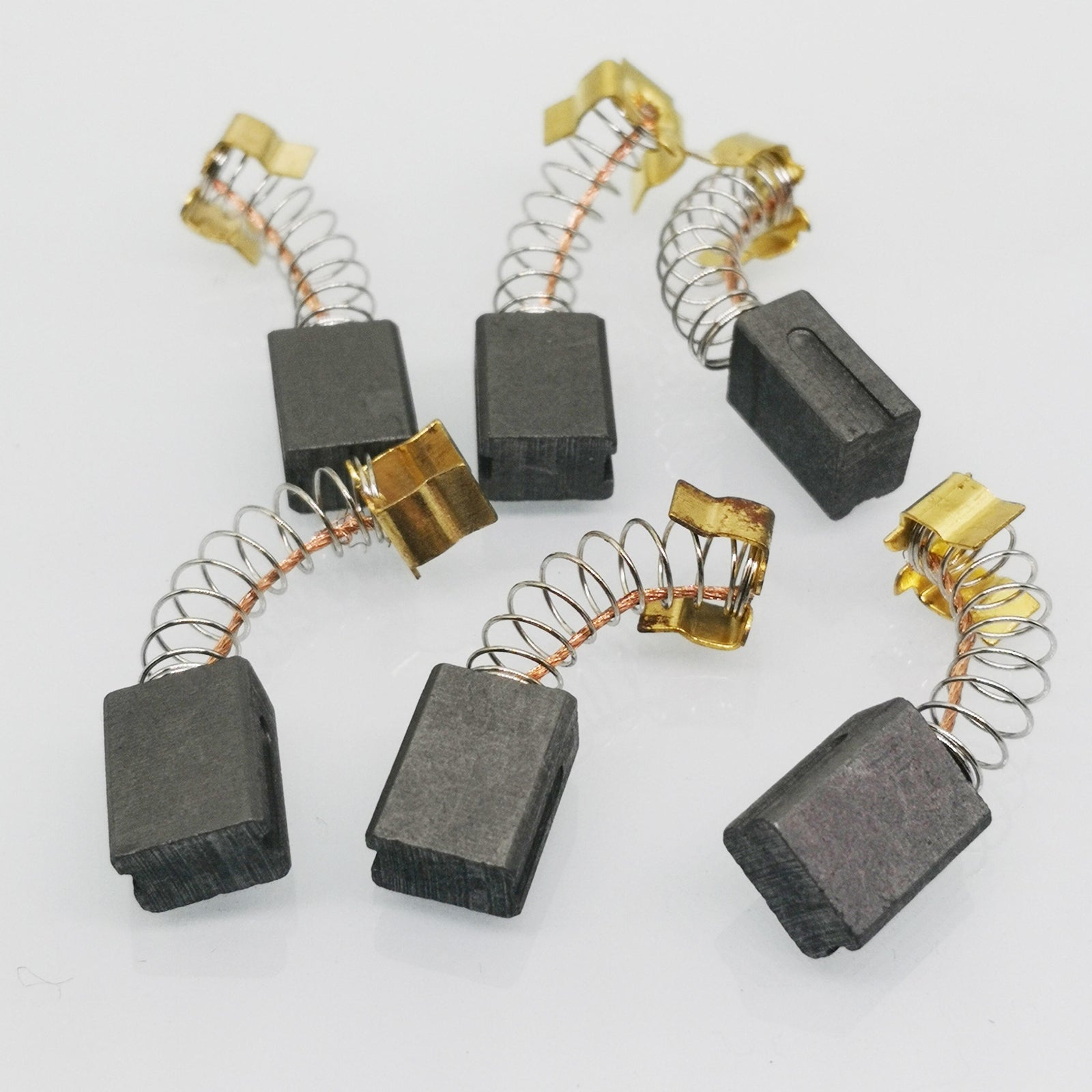 US Stock 6pcs 6mm x 9mm x 12mm Carbon Brushes Motor Brush Set Replacement #419