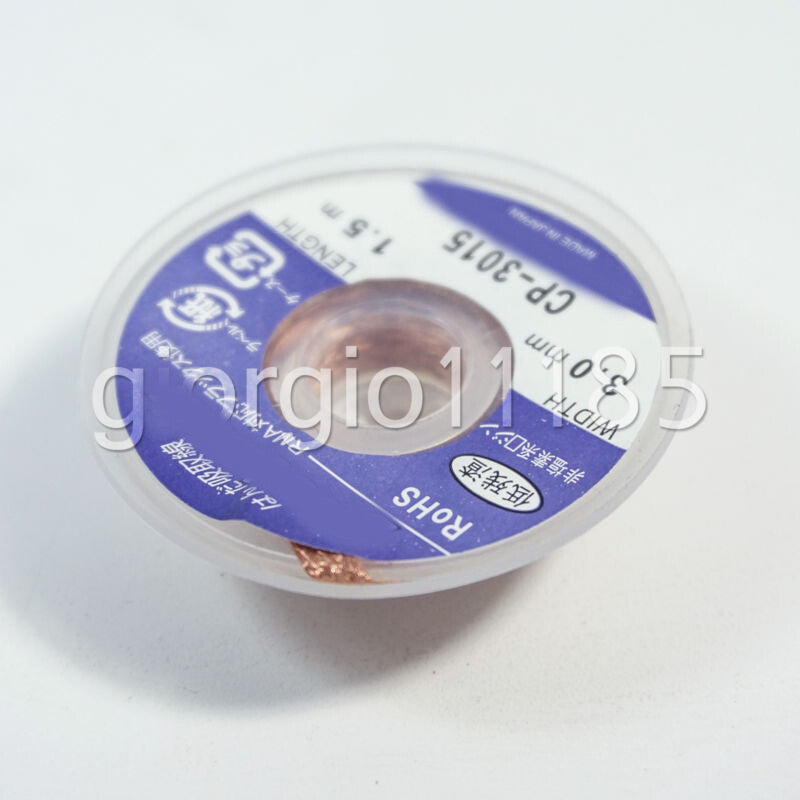 US Stock 2x 3mm 1.5m Desoldering Braid Solder Soldering Remover CP3015