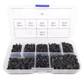 AU Stock 600pcs M2 Flat Head Black Screws with Nuts Washers Assortment Kit