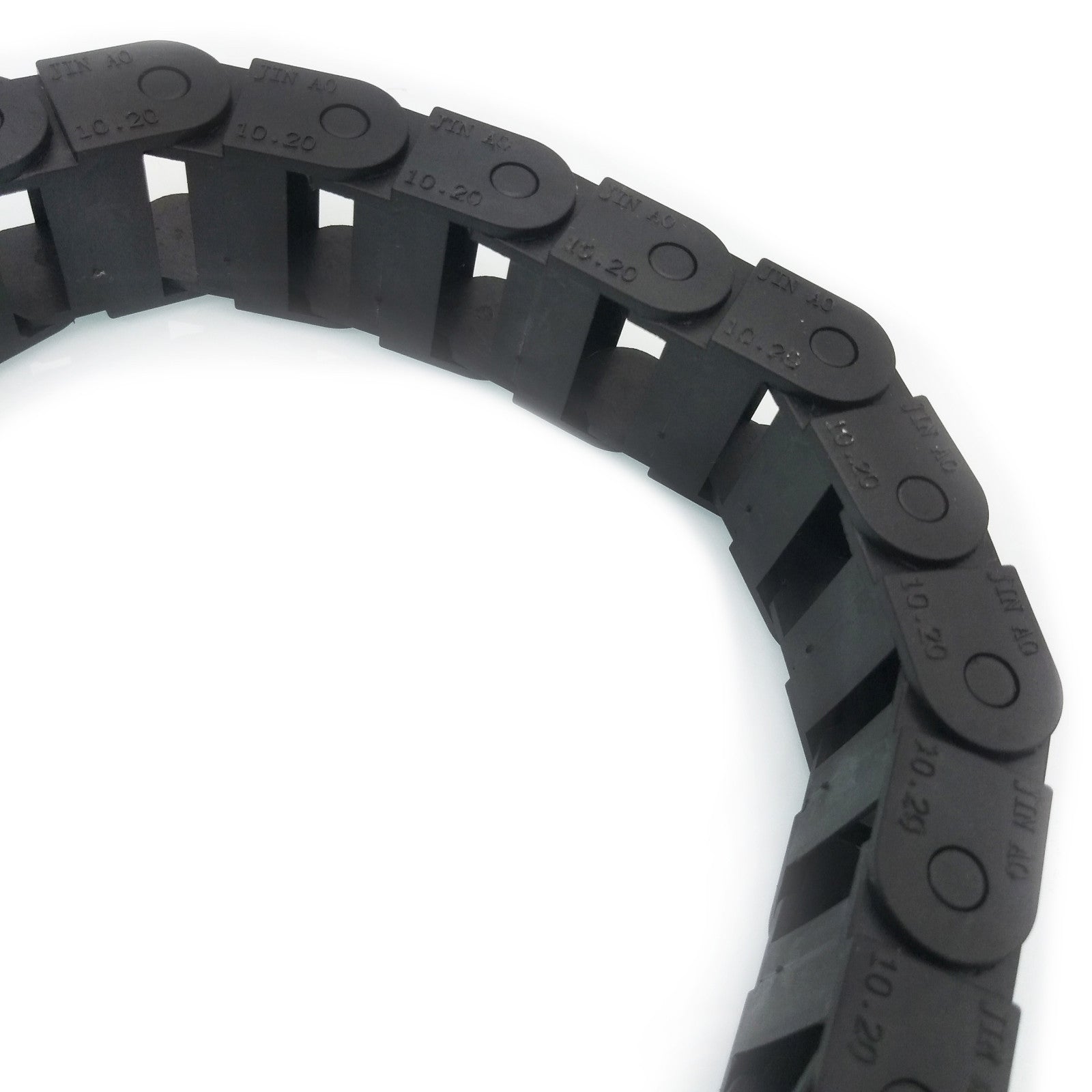 AU Stock 2M 2000mm Black Long Nylon Cable Drag Chain Wire Carrier 10 x 20mm