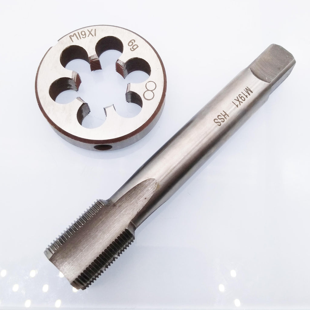 US Stock HSS M19 x 1mm Tap & M19 x 1.0mm Die Metric Thread Right Hand