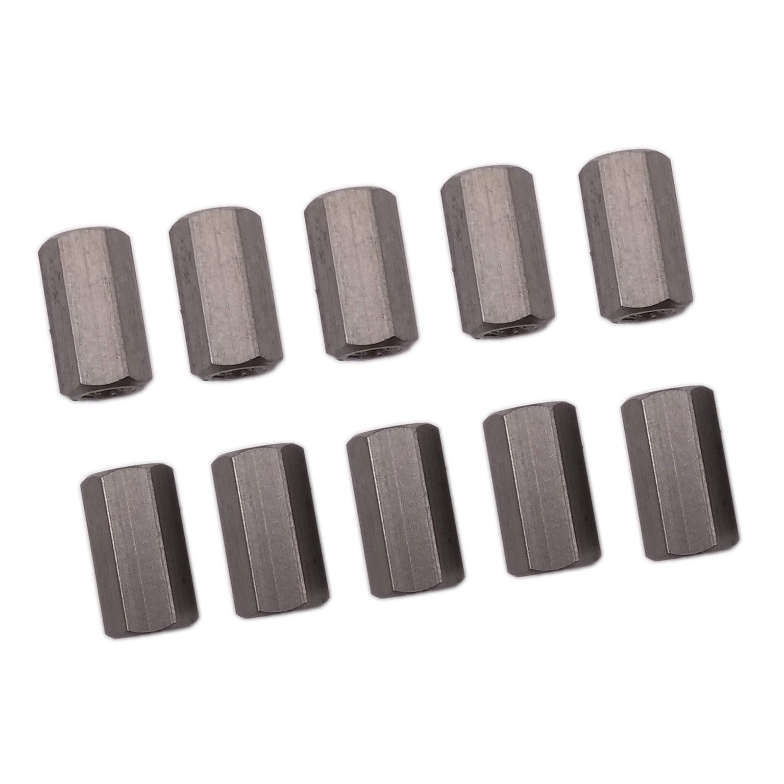 US Stock 10pcs M5 x 0.8 x 15mm Stainless steel Long Coupling Hex Nut Connector