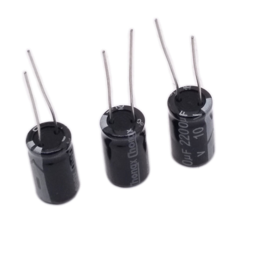 AU Stock 20pcs Electrolytic Capacitors 2200uF 10V +105℃ Radial 10 x 17mm