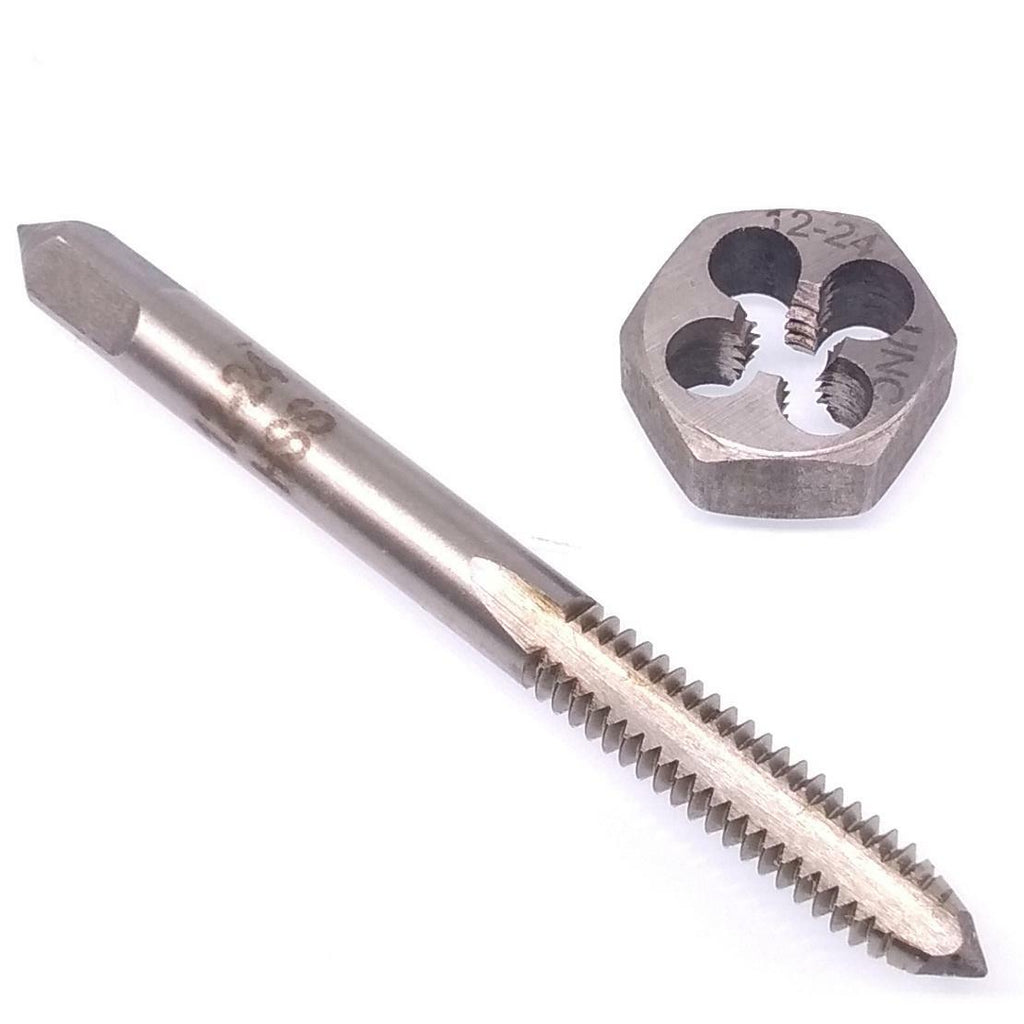 US Stock HSS 12-24 Tap & 12-24 Hexagon Die Thread Right Hand Set