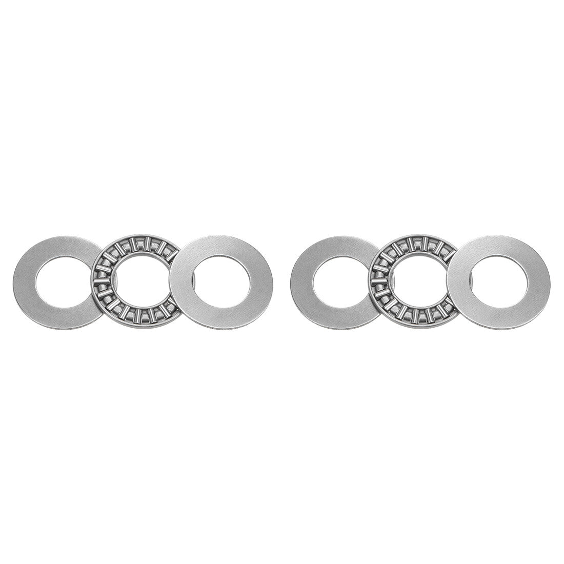 2pcs AXK1528 Thrust Needle Roller Bearings 15x28x2mm with AS1528 Washers