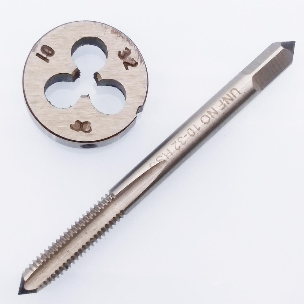 US Stock HSS 10-32 UNF Tap & 10-32 UNF Die Right Hand
