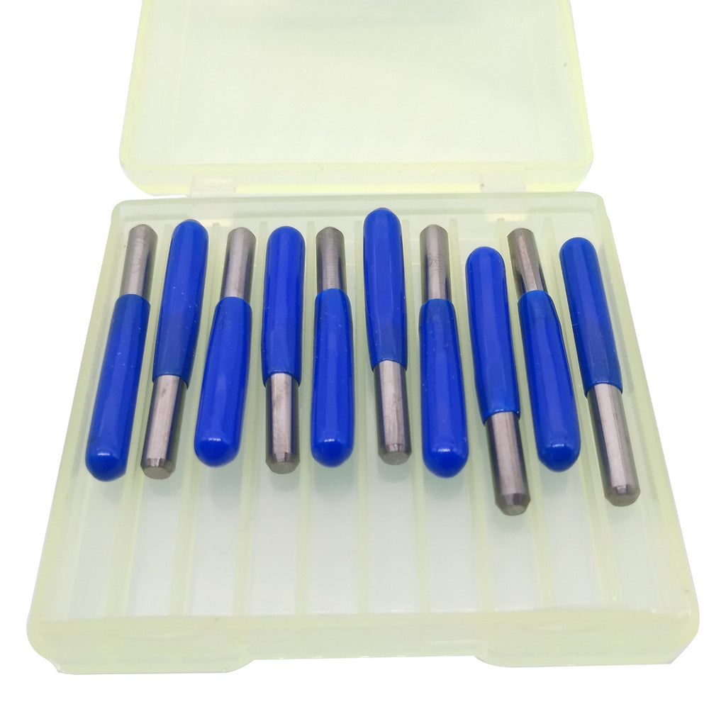 US Stock 10pcs Carbide PCB Engraving Bits CNC Router Tool 10 degrees 0.1mm