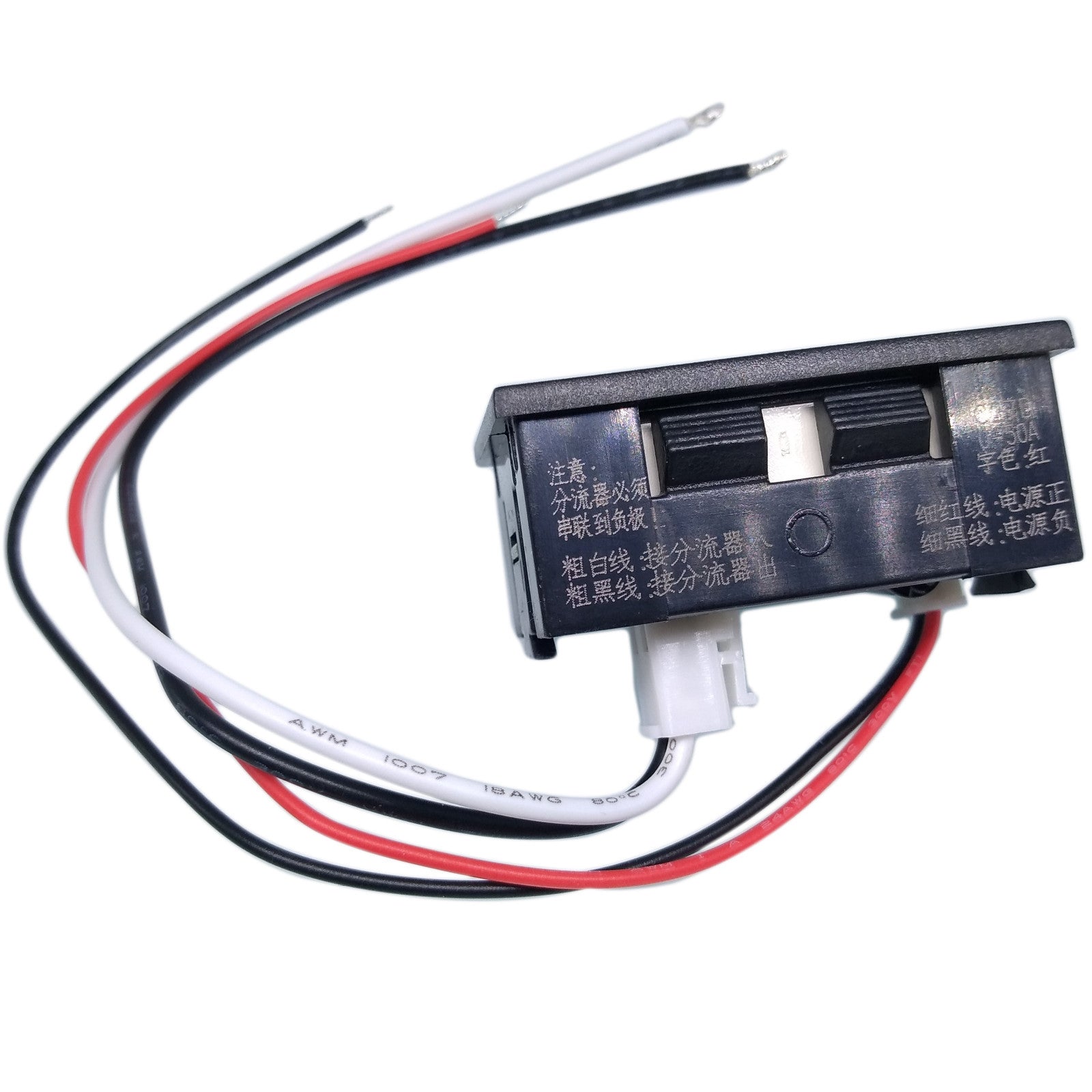 AU Stock Mini Red LED Digital Panel AMP Meter Gauge 50A DC & Shunt
