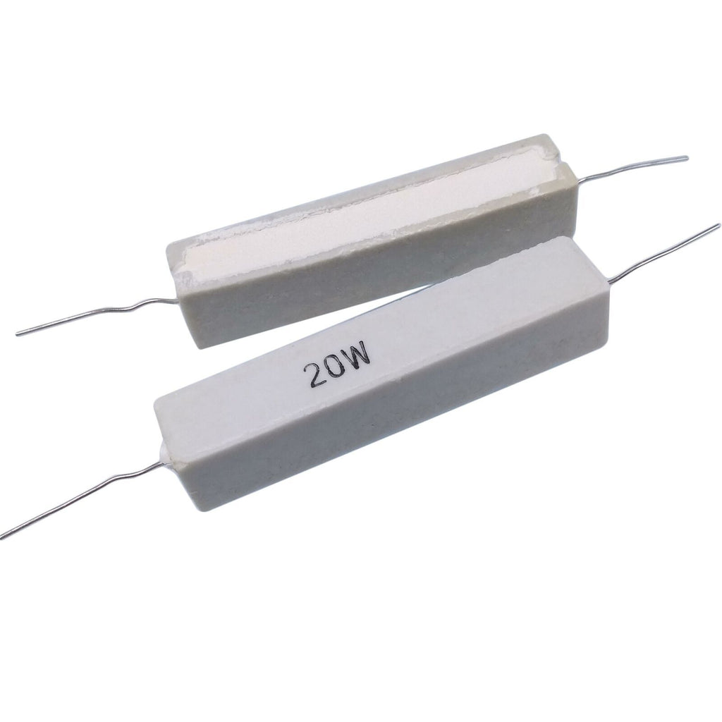5pcs 20 watt Axial Ceramic Cement Power Resistor 20W 130 OHM