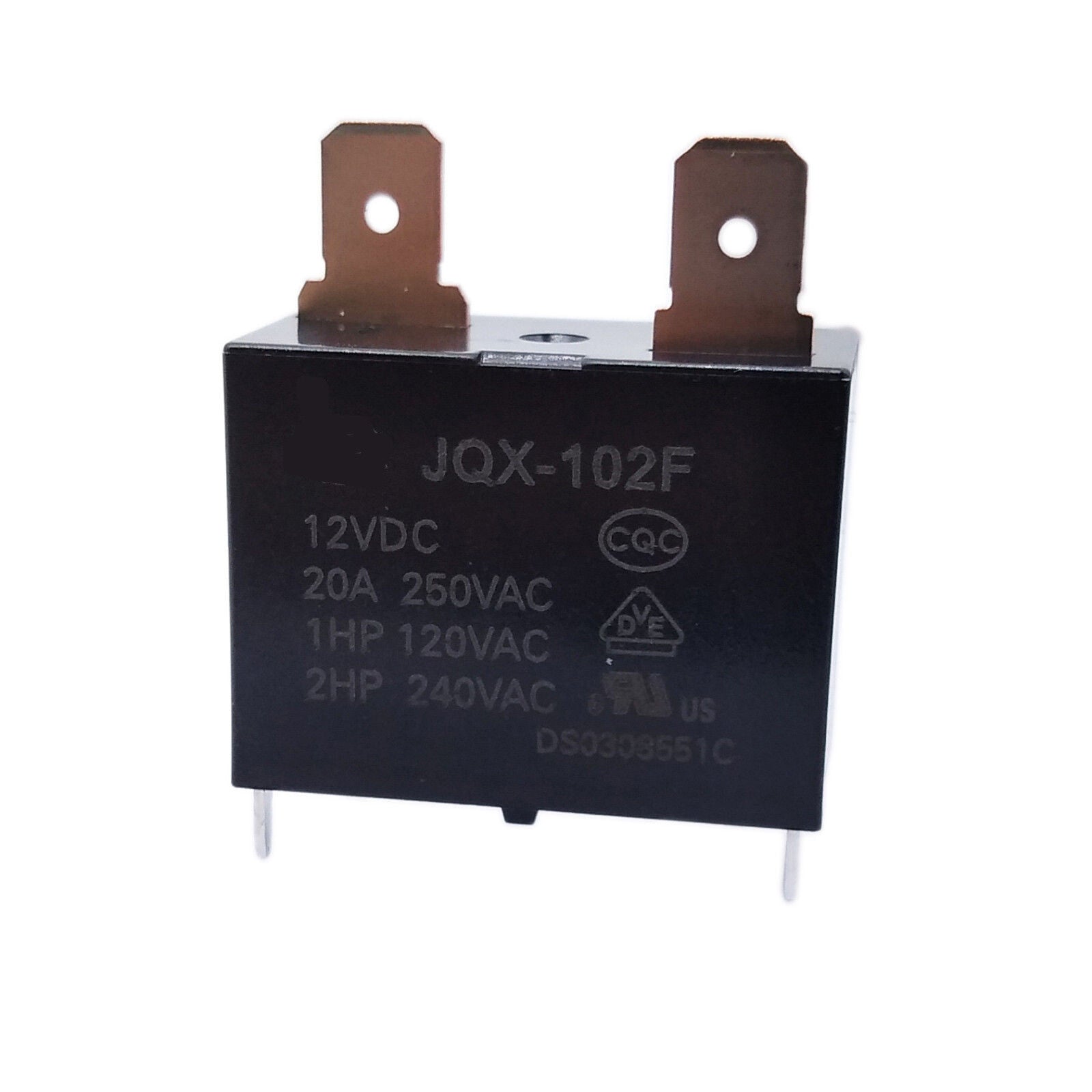 AU Stock  Power Relay JQX-102F-12VDC Equal to:HF102F-12VDC SPST 20A 250VAC