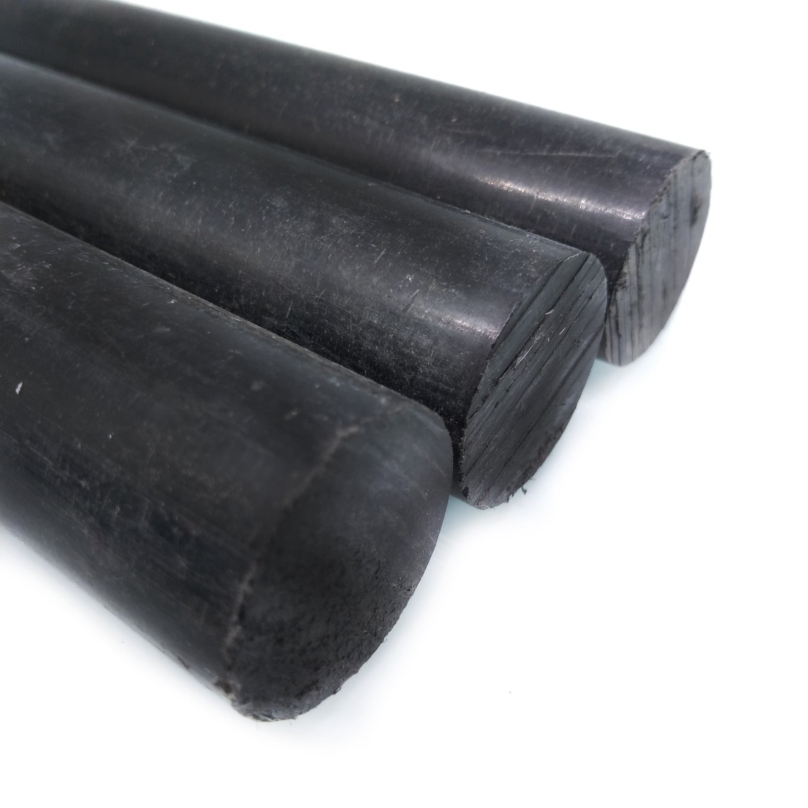 3pcs 27mm ±2% Dia 13" Long PA6 Nylon Round Rod Stick Bar Stock Black