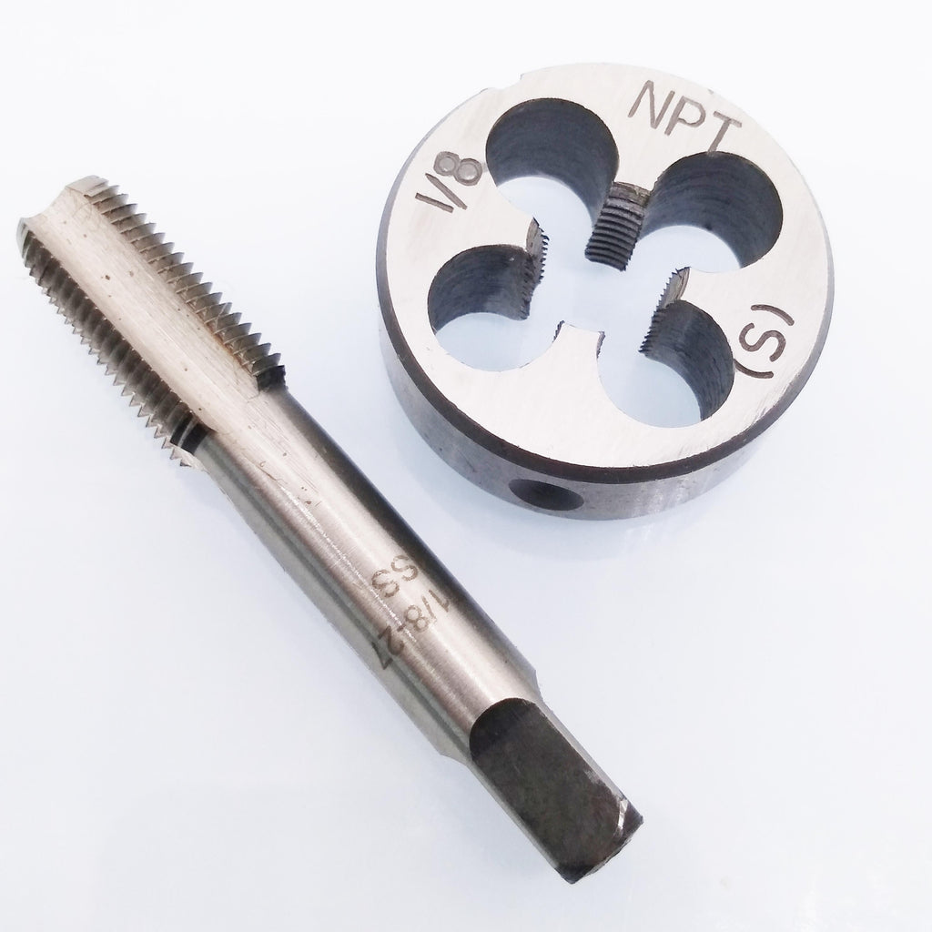 US Stock HSS 1/8-27 NPT Tap & 1/8-27 NPT Die Right Hand