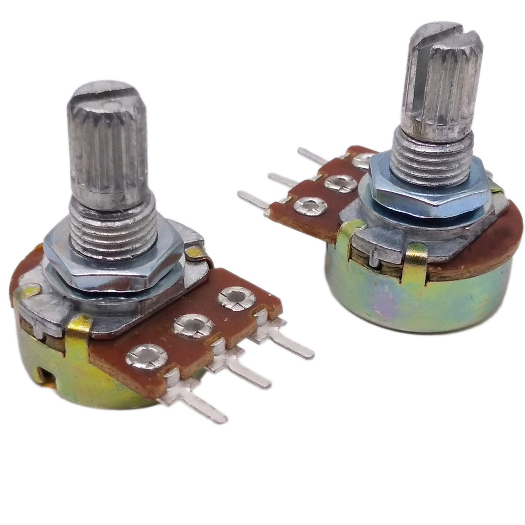 AU Stock 10pcs 5K ohm Linear Taper Rotary Potentiometer Panel pot B5K Shaft 20mm