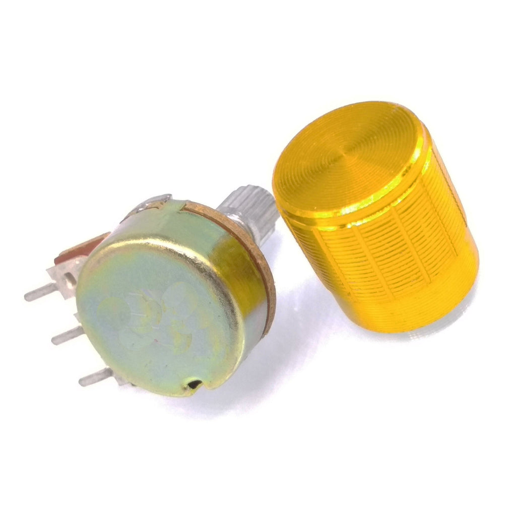 US Stock 10 Units 20K B20K OHM Linear Taper Rotary Potentiometer POT Gold Knob