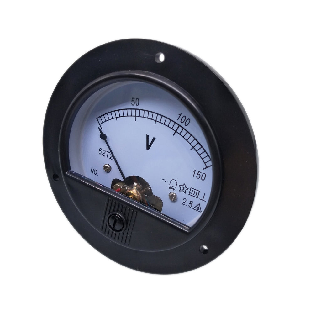 AC 0 ~ 150V Round Analog Volt Pointer Needle Panel Meter Voltmeter