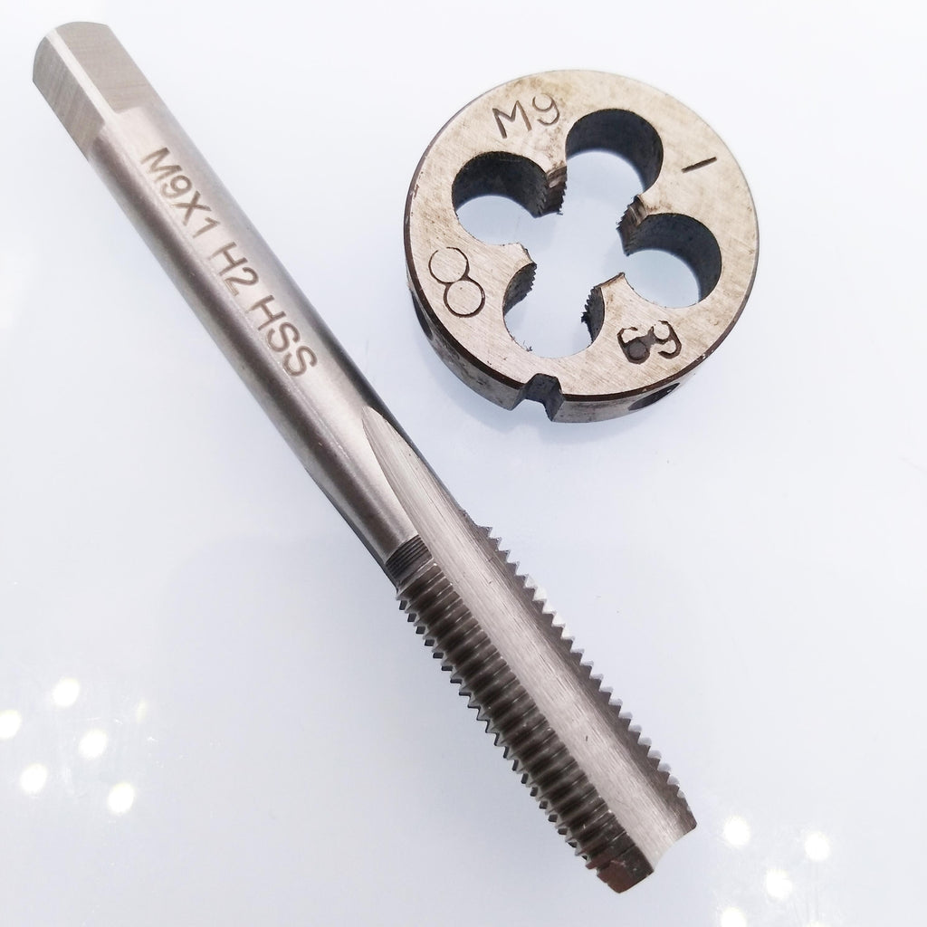 HSS M9 x 1mm Tap & M9 x 1.0mm Die Metric Thread Right Hand