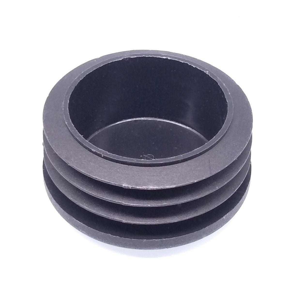 20pcs Round Plastic Black Blanking End Cap Caps Tube Pipe Inserts Plug Bung 42mm