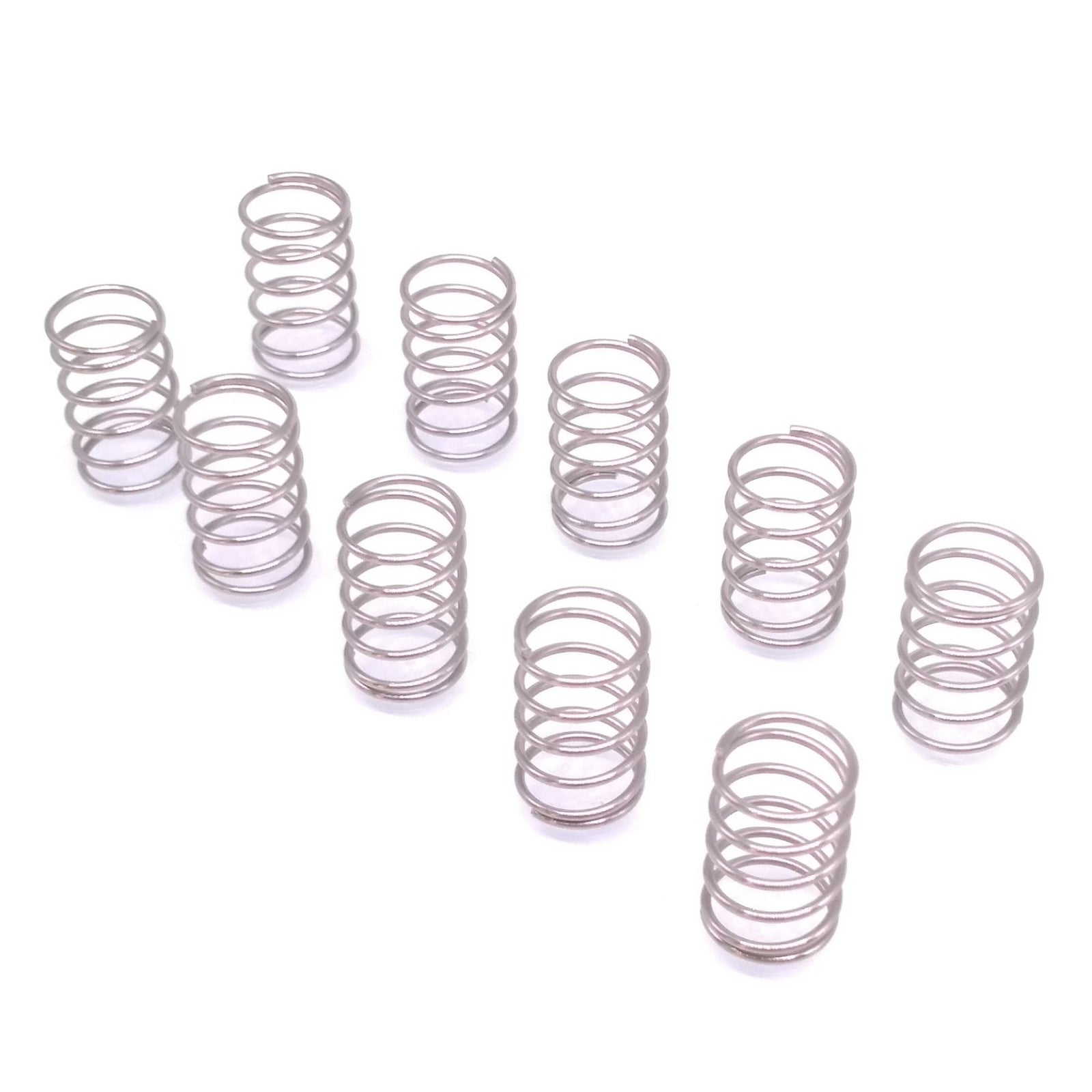10pcs 0.8mm x 10mm x 15mm Stainless Steel Compression Spring Pressure Spring