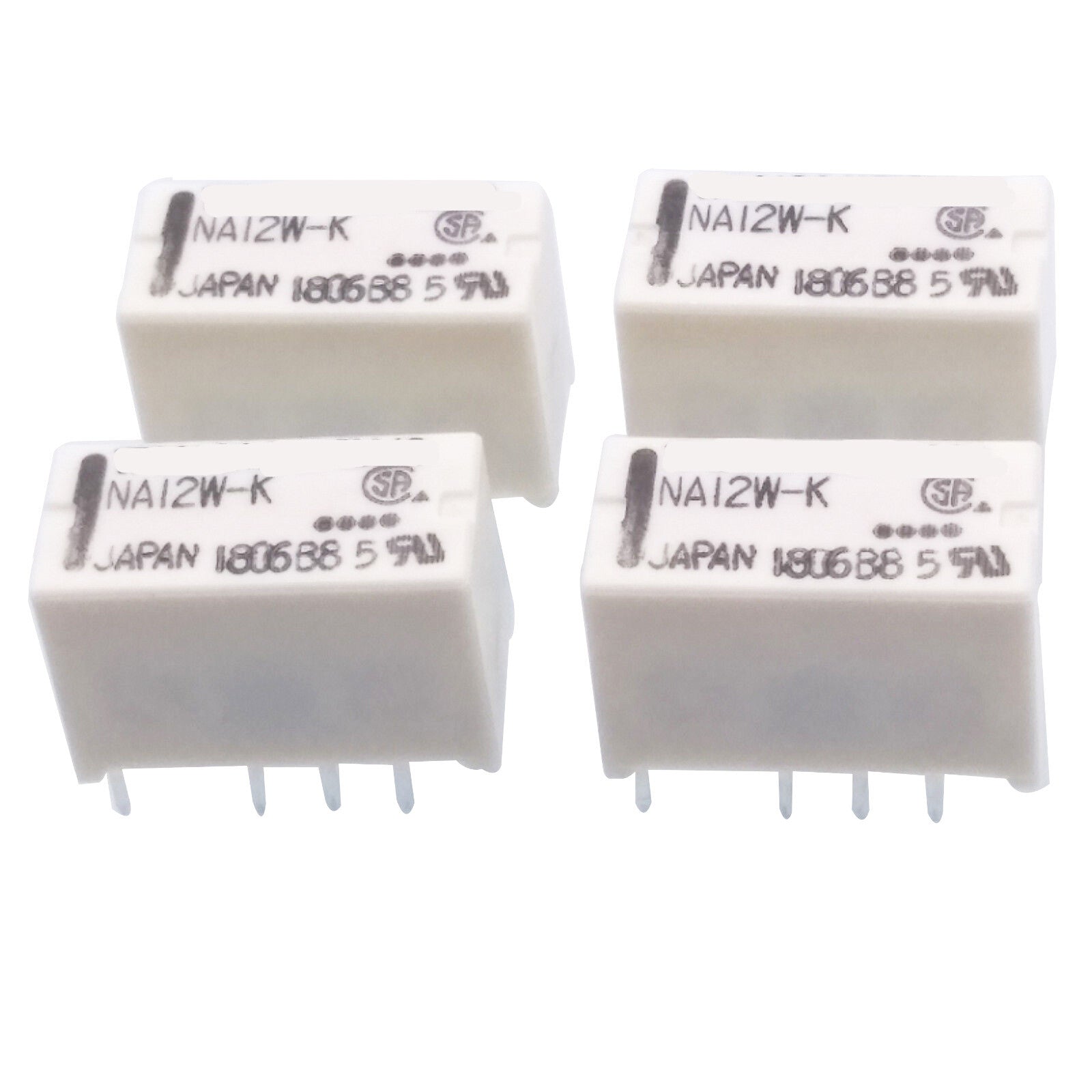 US Stock 4pcs NA12W-K DPDT Miniature Relay 12VDC For Signal Switching