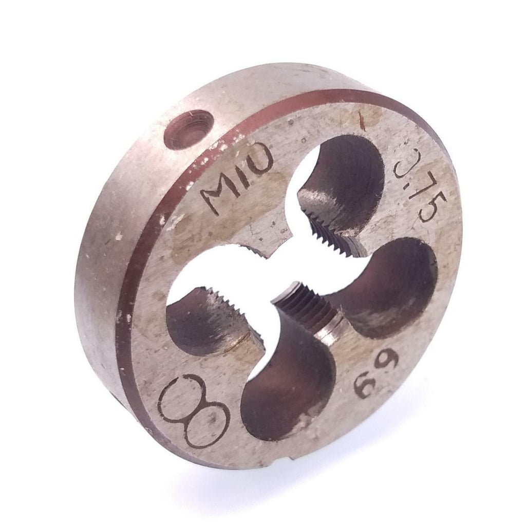 HSS M10 x 0.75mm Taper & Plug Tap & M10 x 0.75mm Die Metric Thread Right Hand