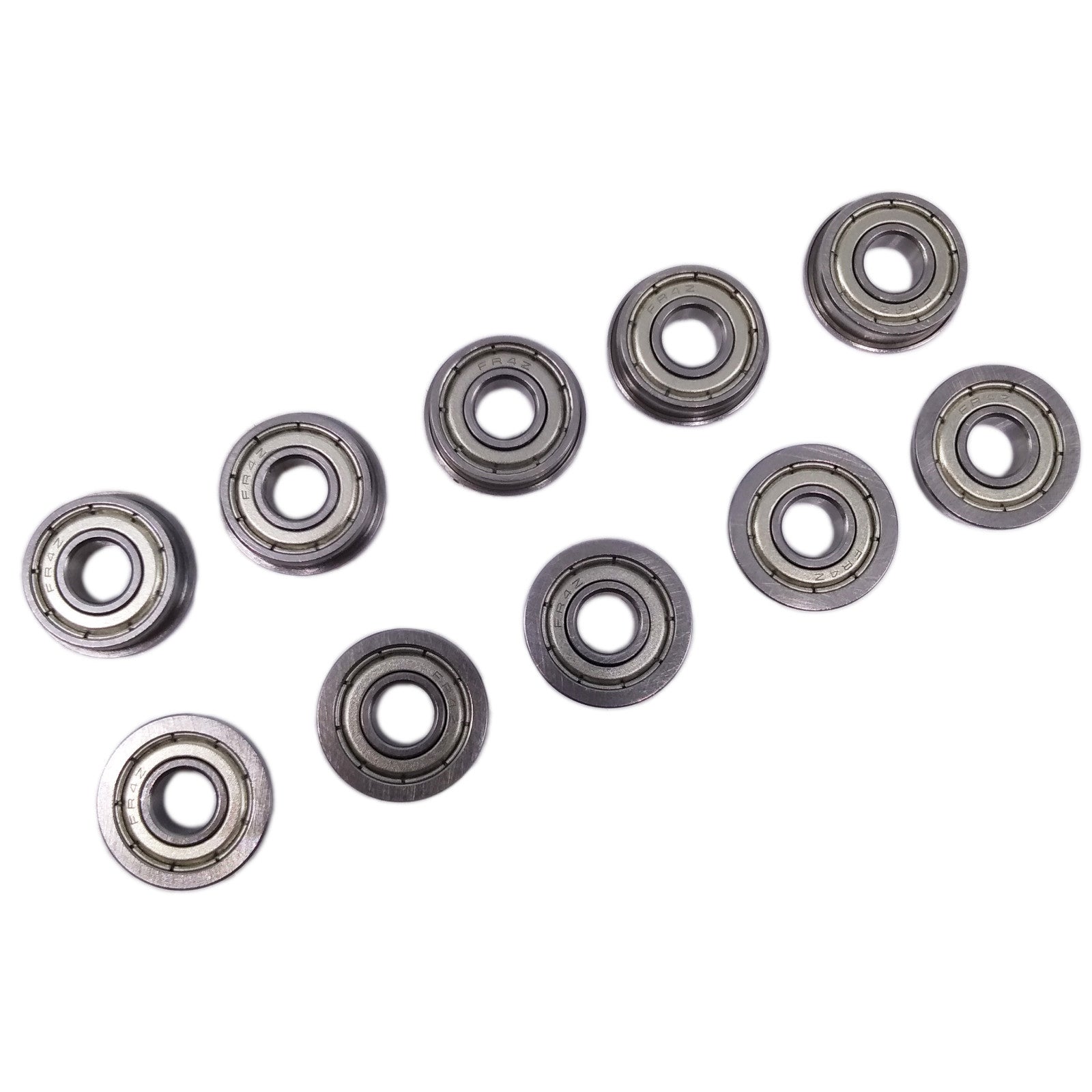 10x FR4ZZ MR4 Metal Shielded Flanged Ball Bearings 1/4" x 5/8" x 0.196"