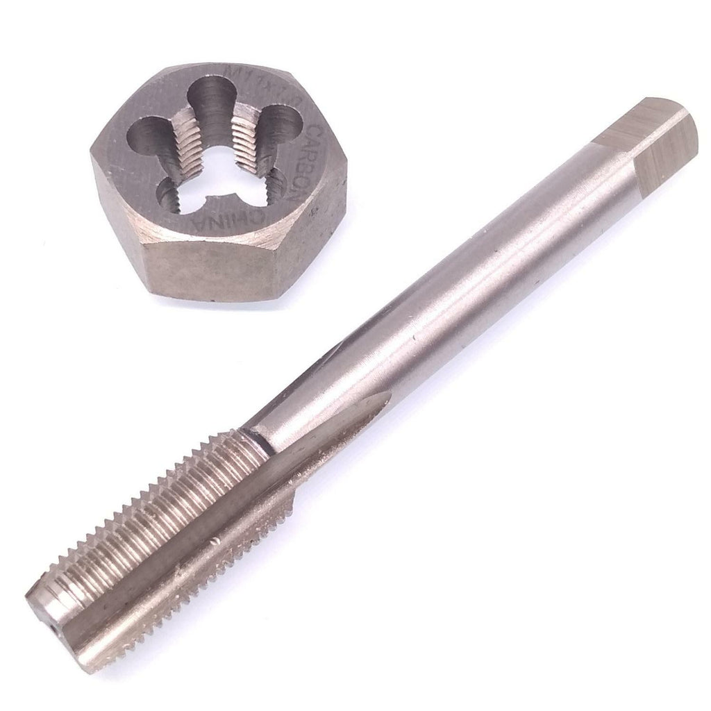 US Stock HSS M11 x 1mm Tap & M11 x 1mm Hexagon Die Metric Thread Right Hand Set