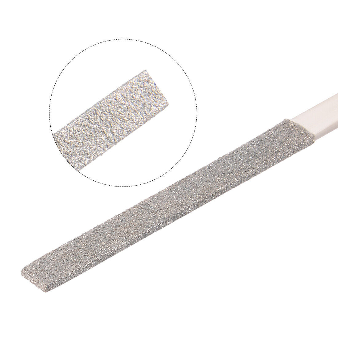 2pcs 3mm x 140mm Flat Diamond Needle File 150 Grit
