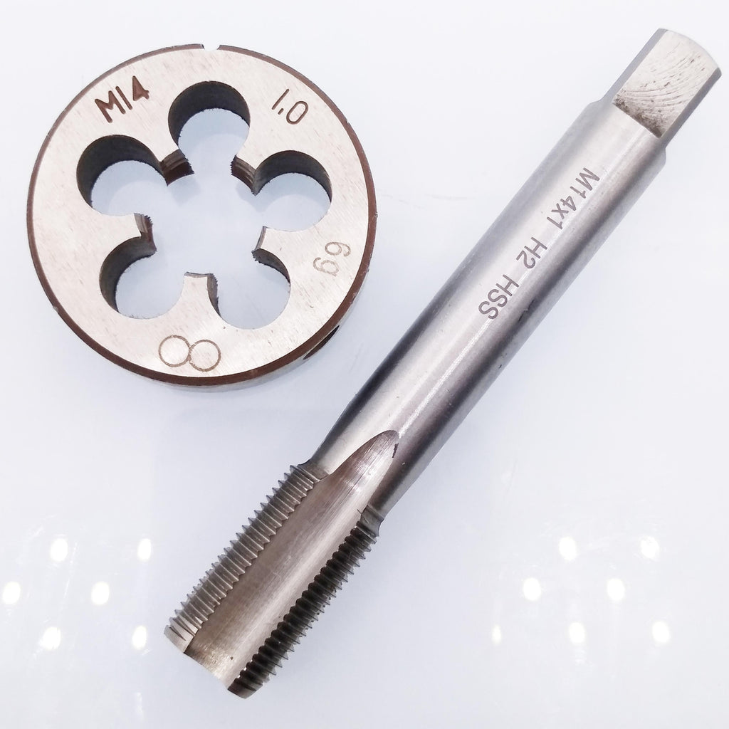 US Stock HSS M14 x 1mm Tap & M14 x 1.0mm Die Metric Thread Right Hand