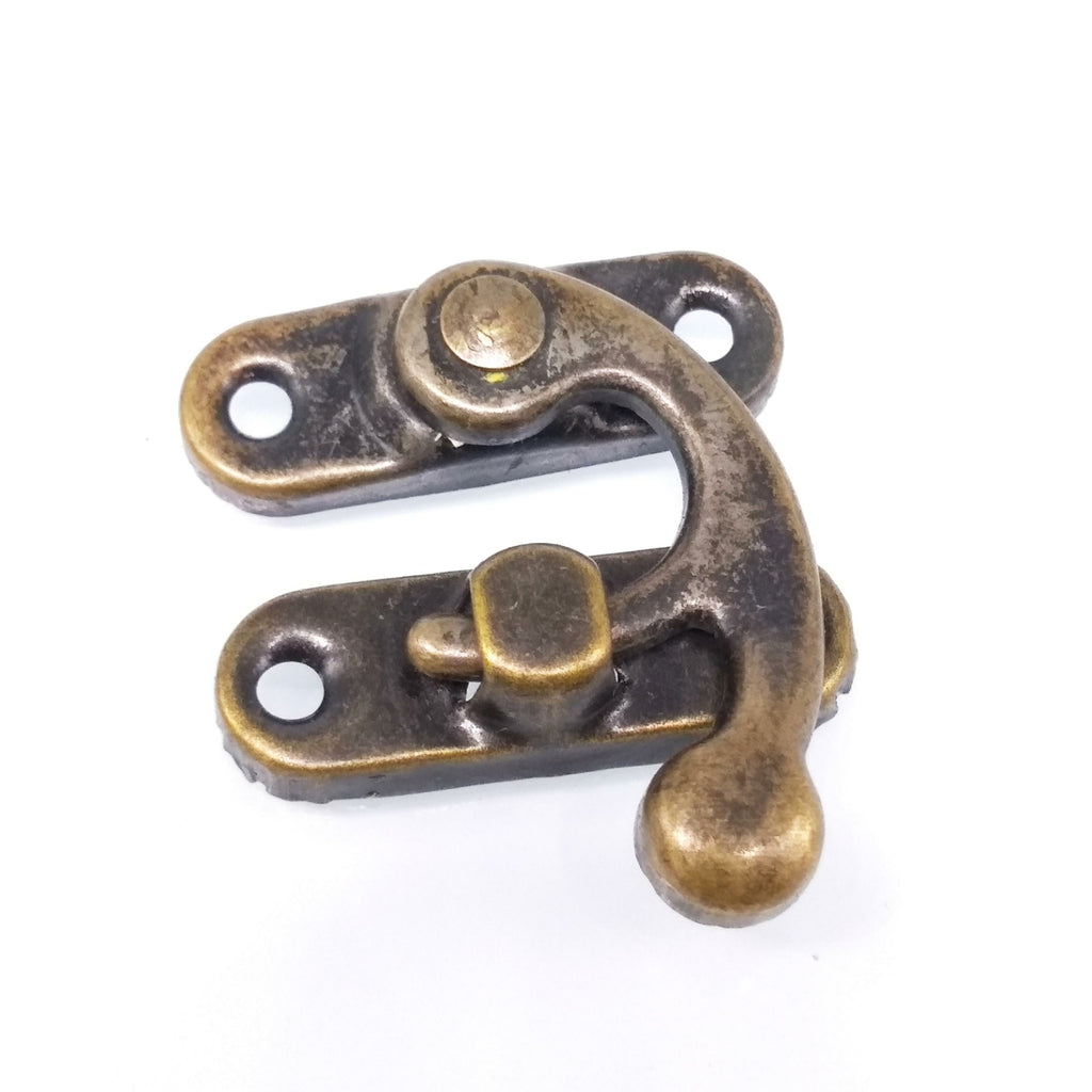 12x Swing Hook Clasp For Leather Wood Craft Case with Screw 32*28mm Right