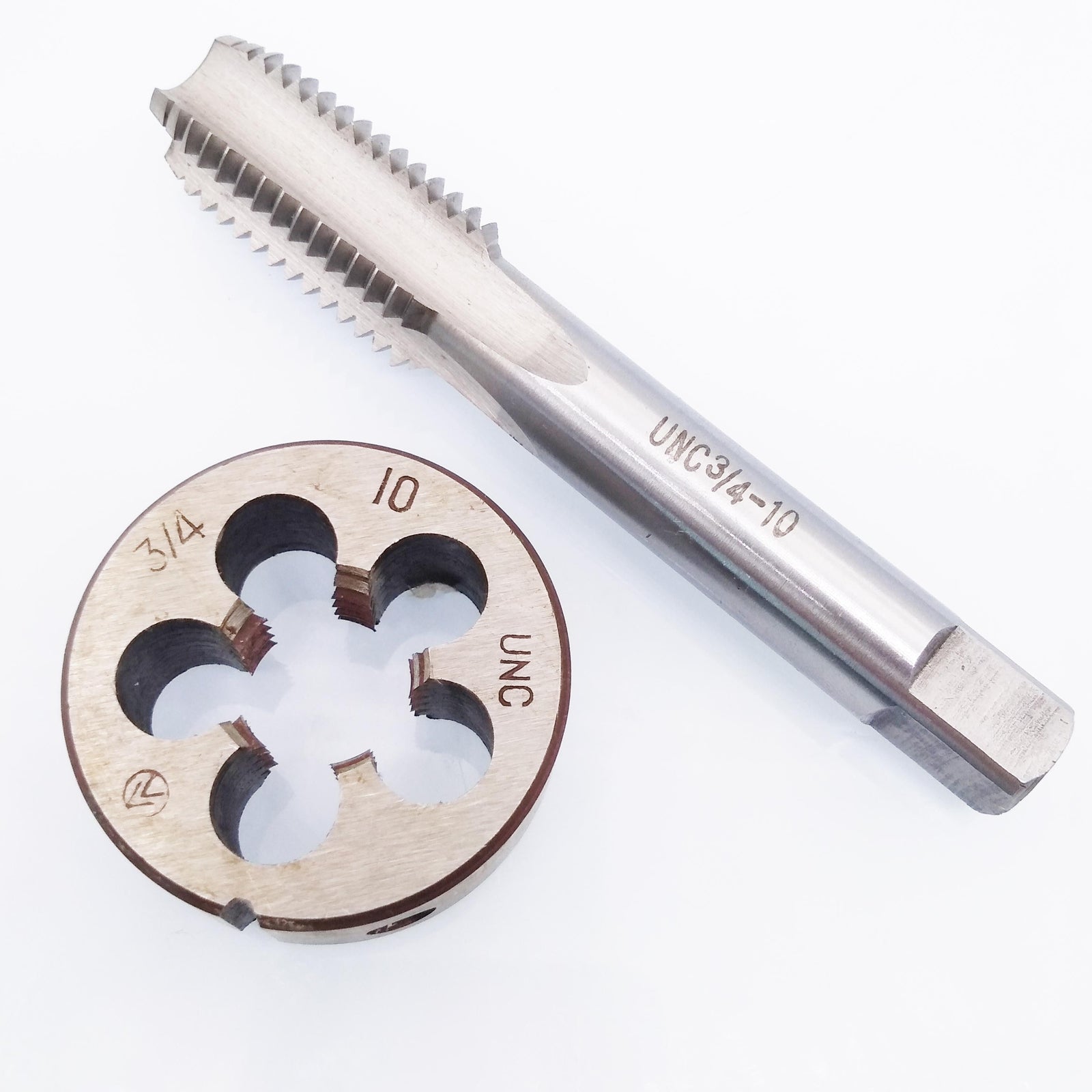 HSS 3/4-10 UNC Tap & 3/4-10 UNC Die Right Hand