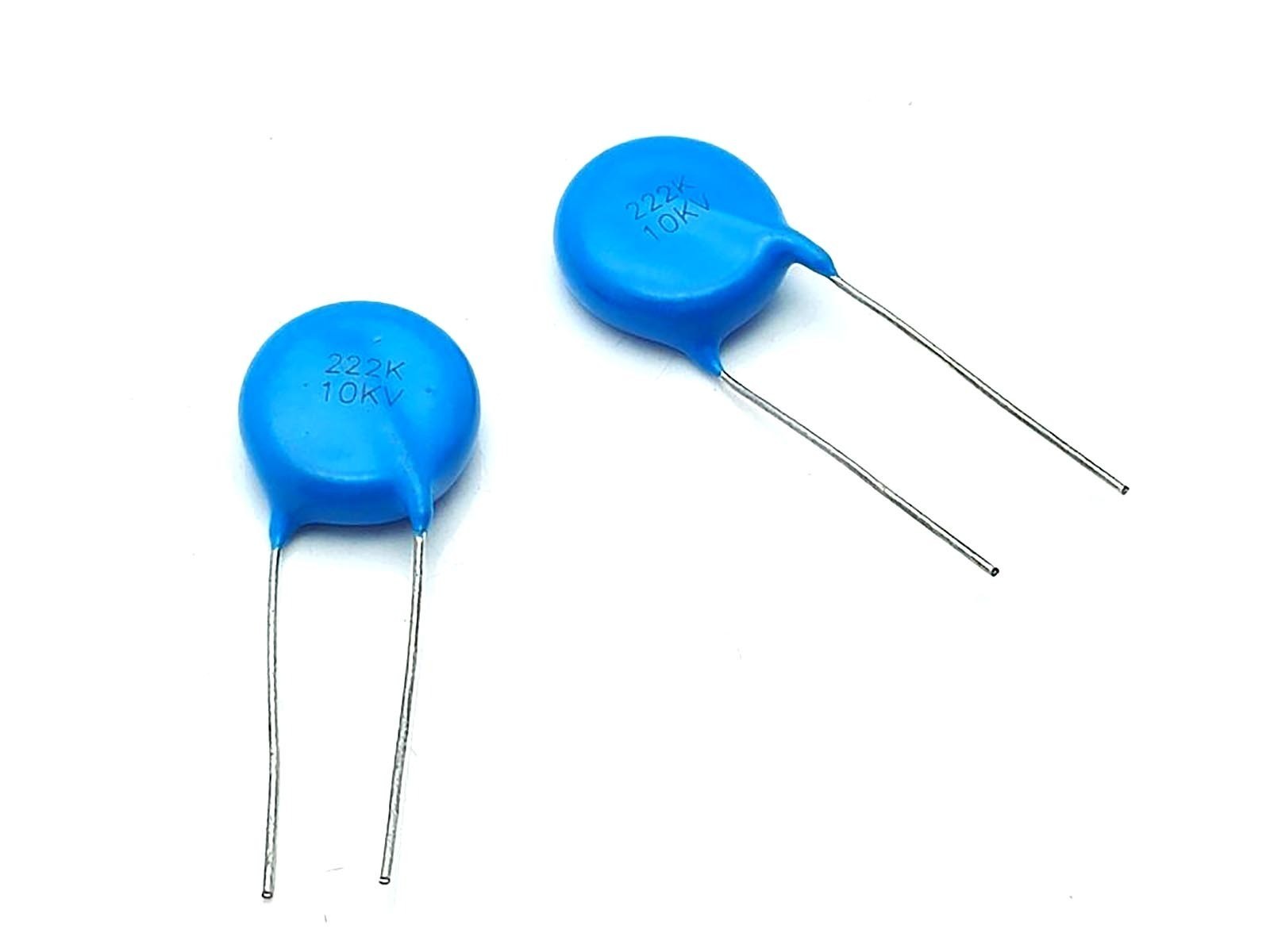 US Stock 10pcs Ceramic Disc Capacitors 2200pf 2.2nf 0.0022uf 222 10000V 10KV