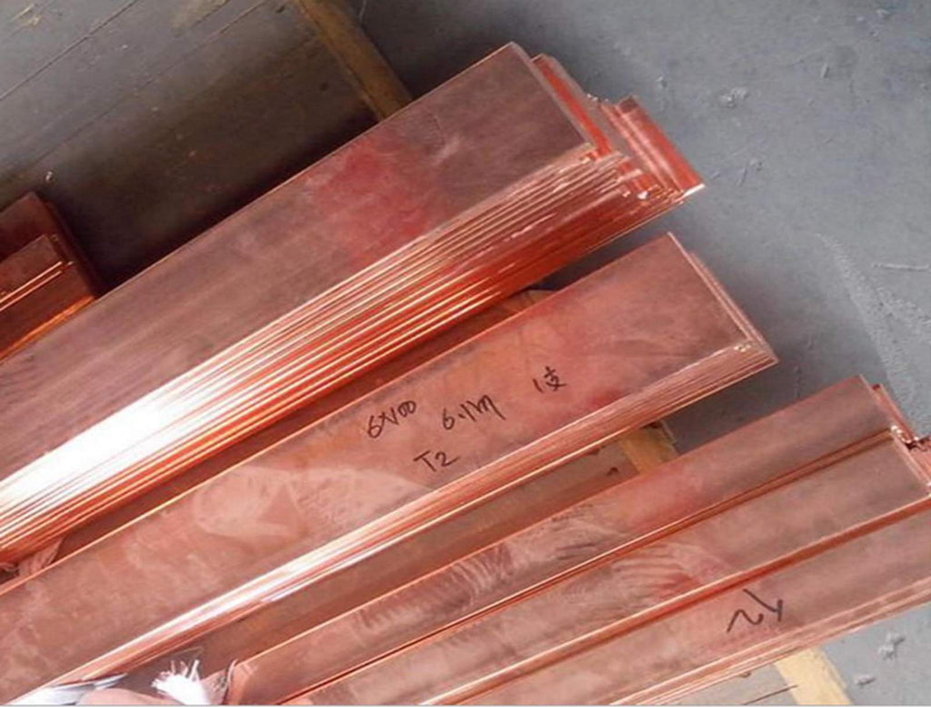 AU Stock 2pcs 99% Copper T2 Cu Metal Flat Bar Plate 3mm x 15mm x 250mm