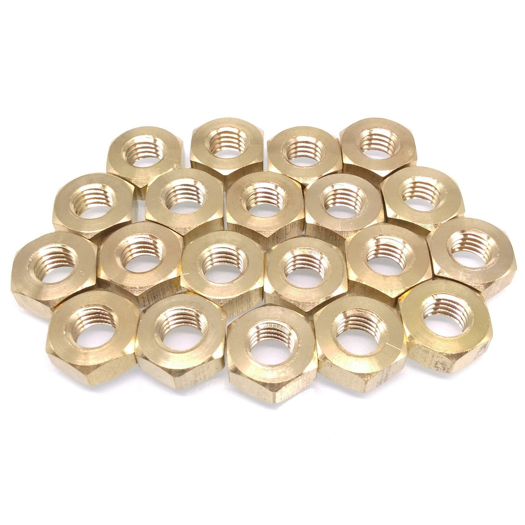 20pcs M10 Metric Thread Insert Screw Fastener Brass Hex Nut