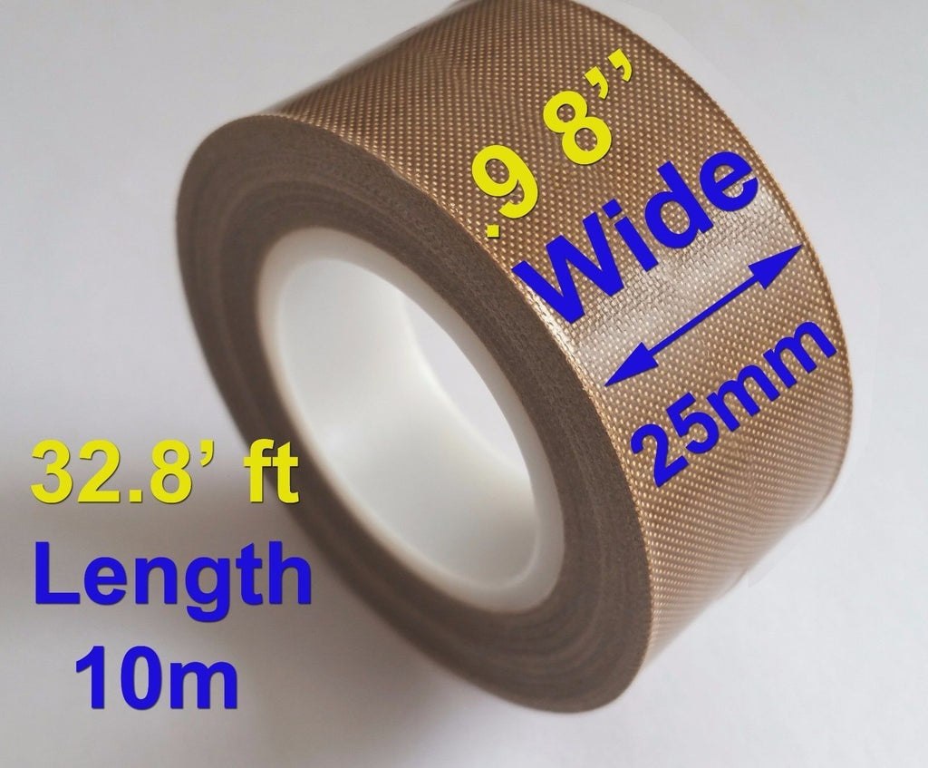 Polytetrafluoroethylene PTFE Adhesive Tape Nonstick 0.13mm x 25mm x 33ft