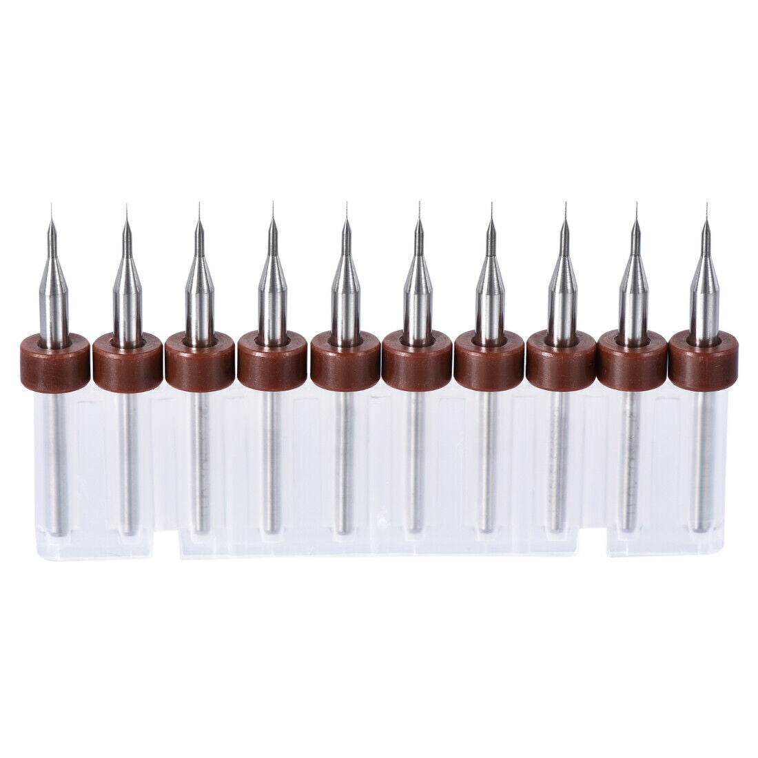 1Set (10Pcs) 0.1mm Carbide CNC Engraving Circuit Board Micro PCB Drill Bits