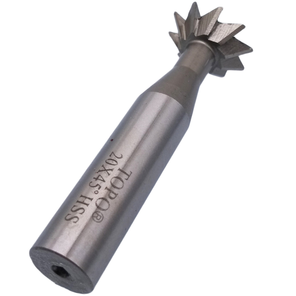 US Stock HSS 20mm x 45 Degree Dovetail Cutter Milling End Mill High Speed Steel