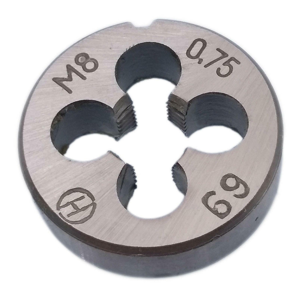 HSS M8 x 0.75mm Taper & Plug Tap & M8 x 0.75mm Die Metric Thread Right Hand