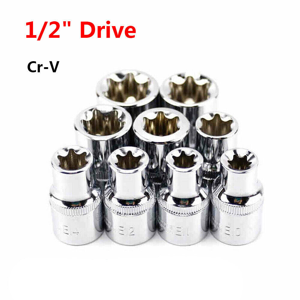 E20 1/2" Drive Torx Sockets Vehicle Repair Tools