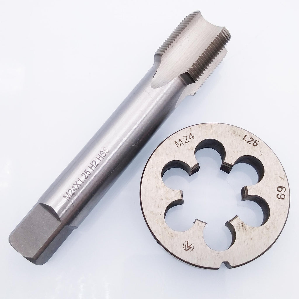 US Stock HSS M24 x 1.25mm Tap & M24 x 1.25mm Die Metric Thread Right Hand