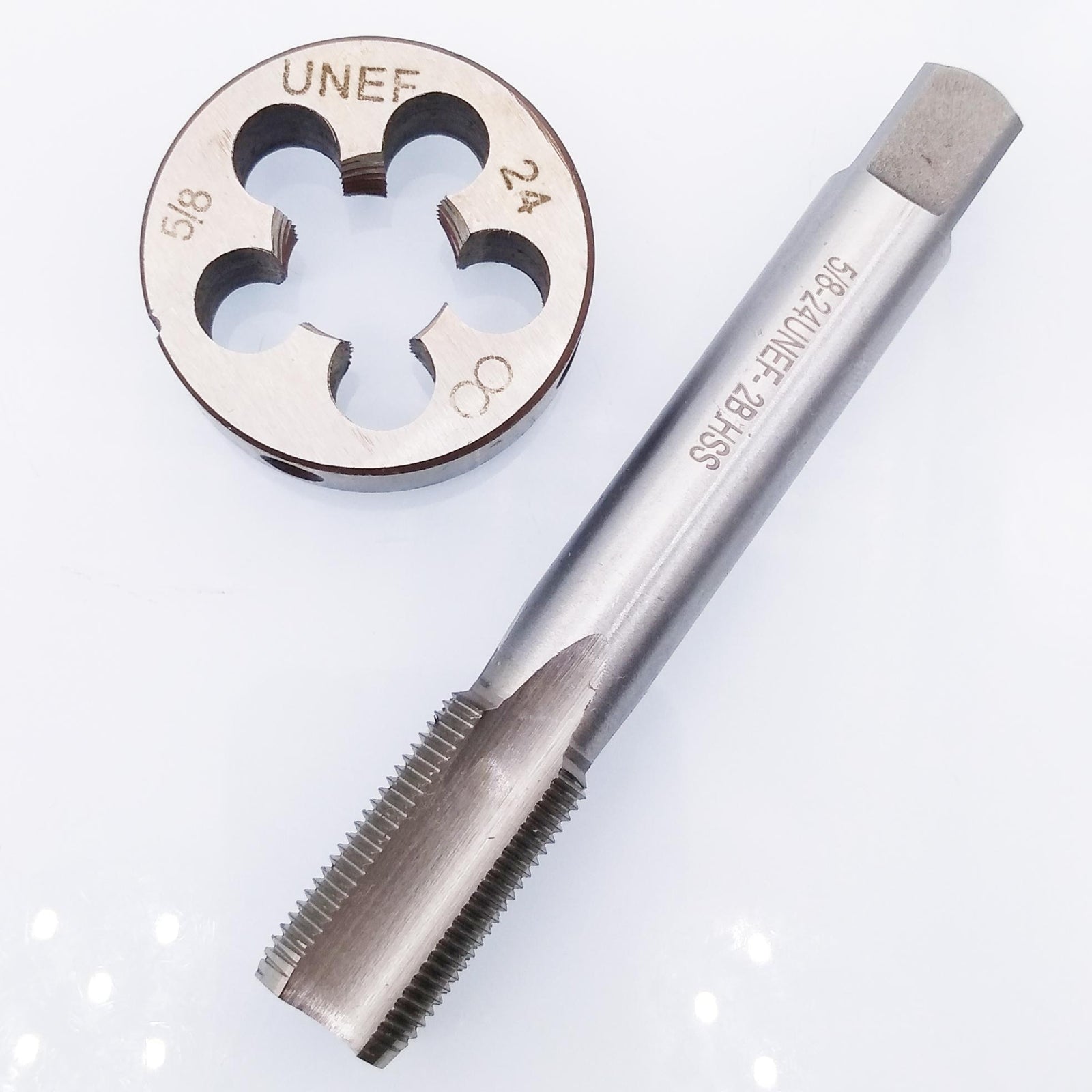 US Stock HSS 5/8-24 UNEF Tap & 5/8-24 UNEF Die Right Hand