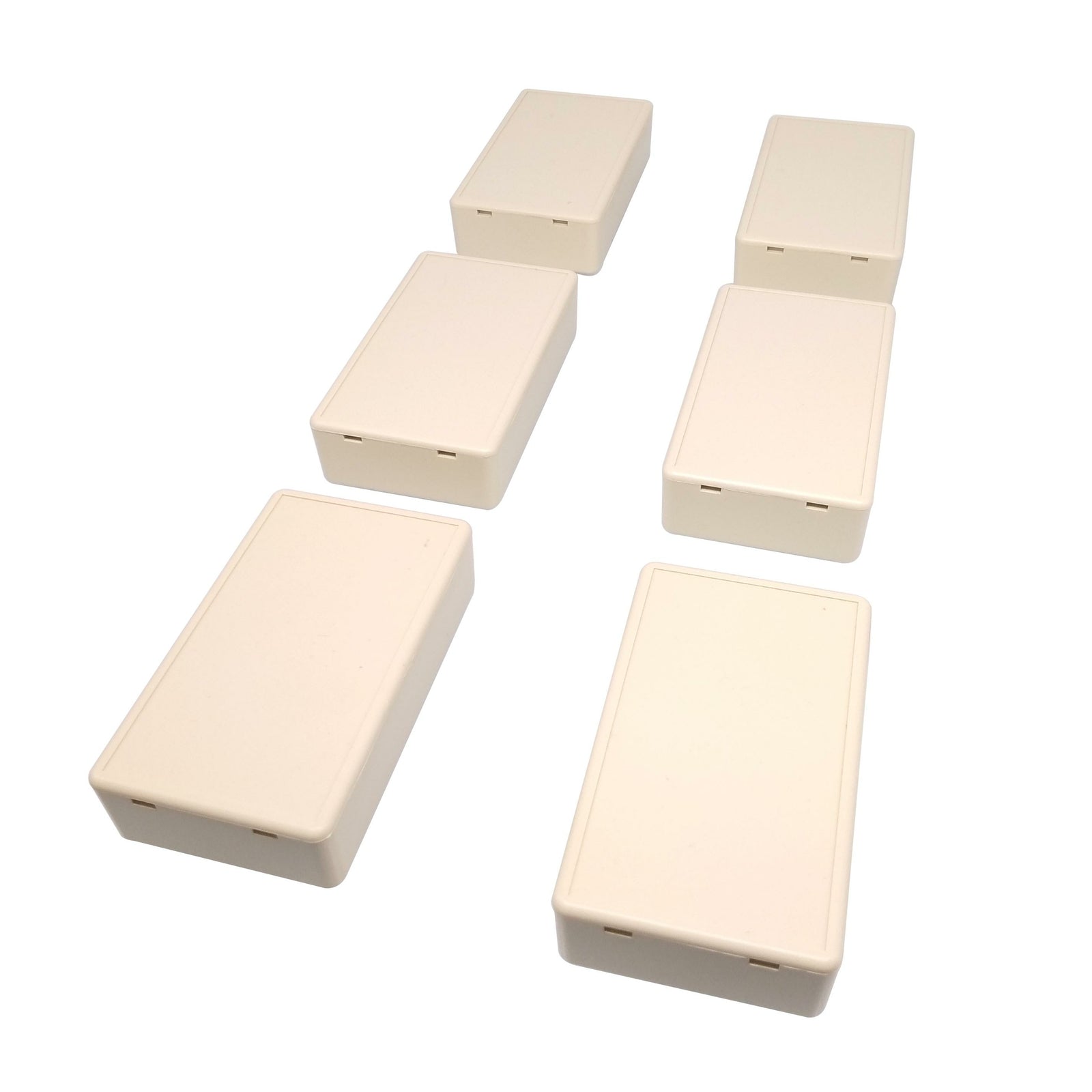 US Stock 6pcs Plastic Project Box Electronic Enclosure Case DIY 20 x 50 x 85mm