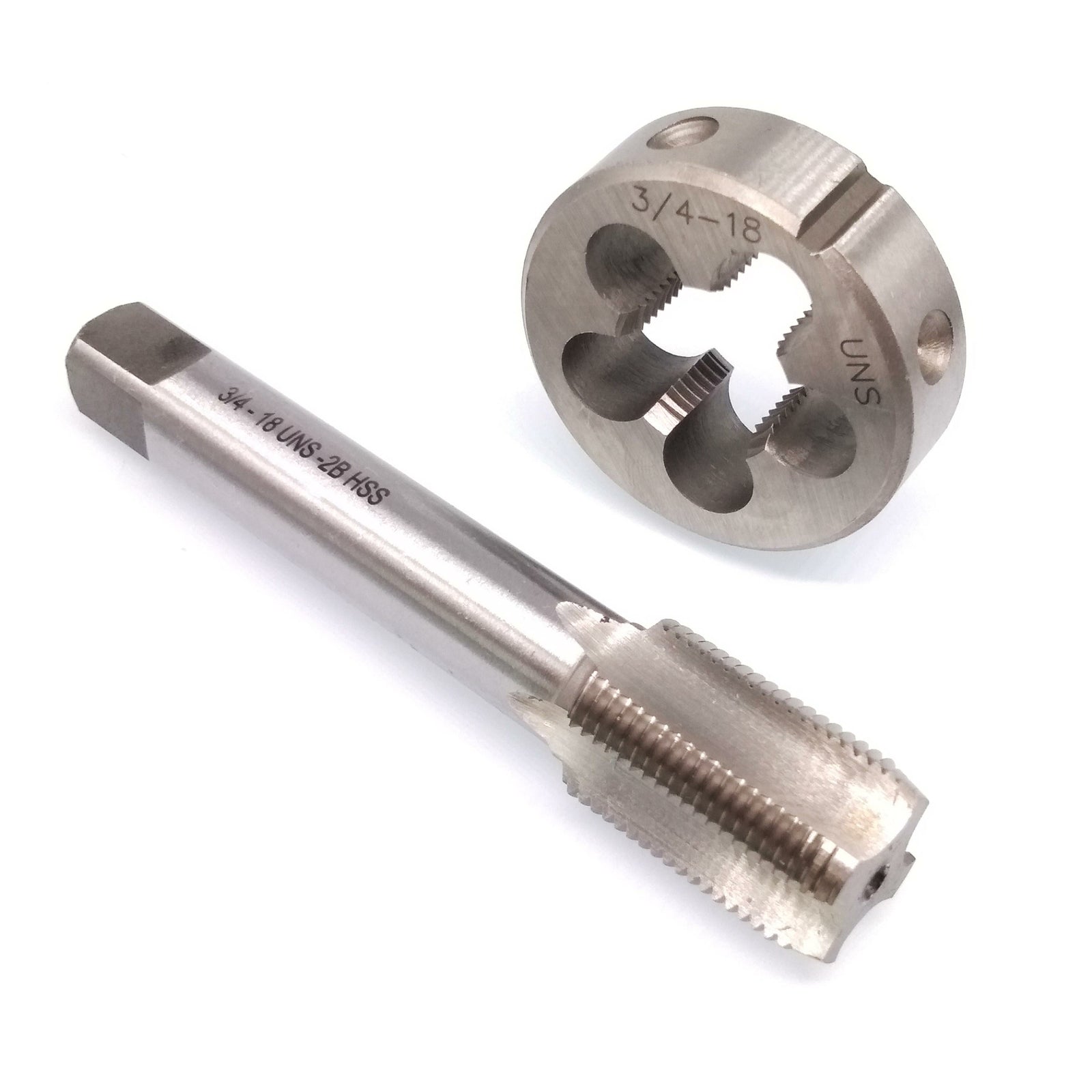 US Stock HSS 3/4-18 Tap & 3/4-18 Die Right Hand